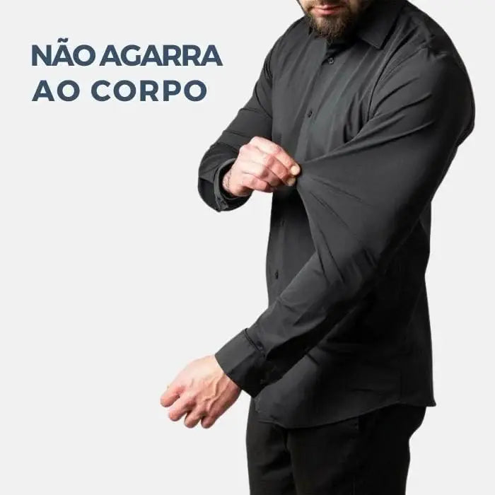 Camisa Social de Algodão Masculina Treviso